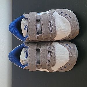 Puma Gray size 5c baby shoes